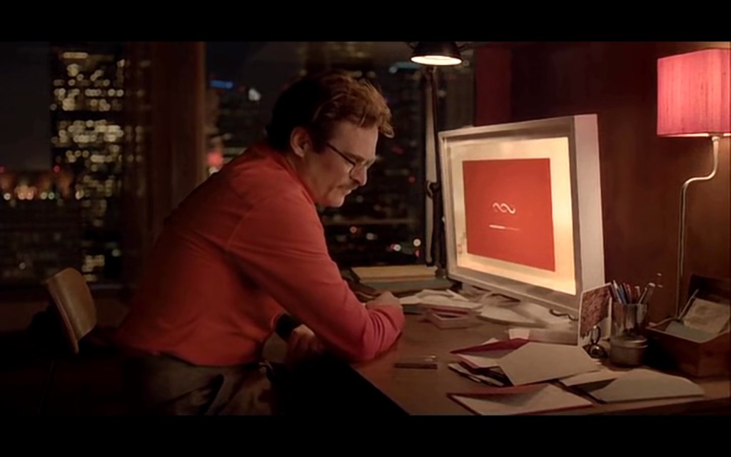 The main character in Her talks to his OS “Samantha” after installing the program in his computer