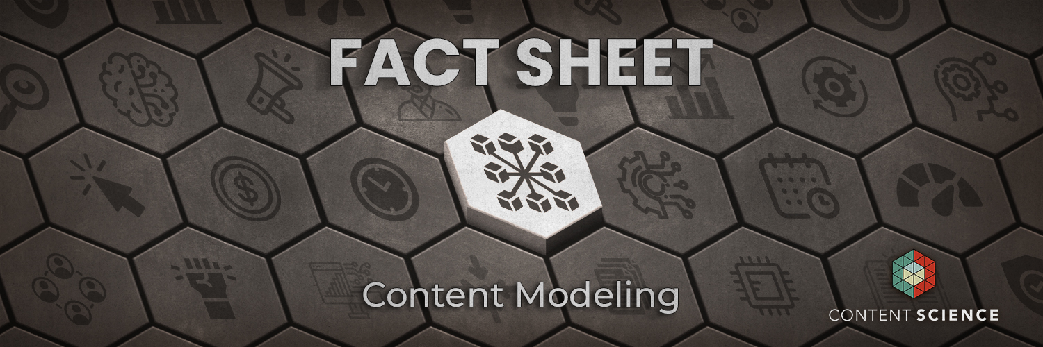 content modeling fact sheet