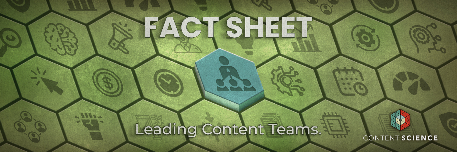 leading content teams fact sheet