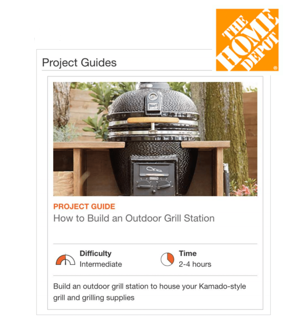 An example of how The Home Depot personalizes content by difficulty level