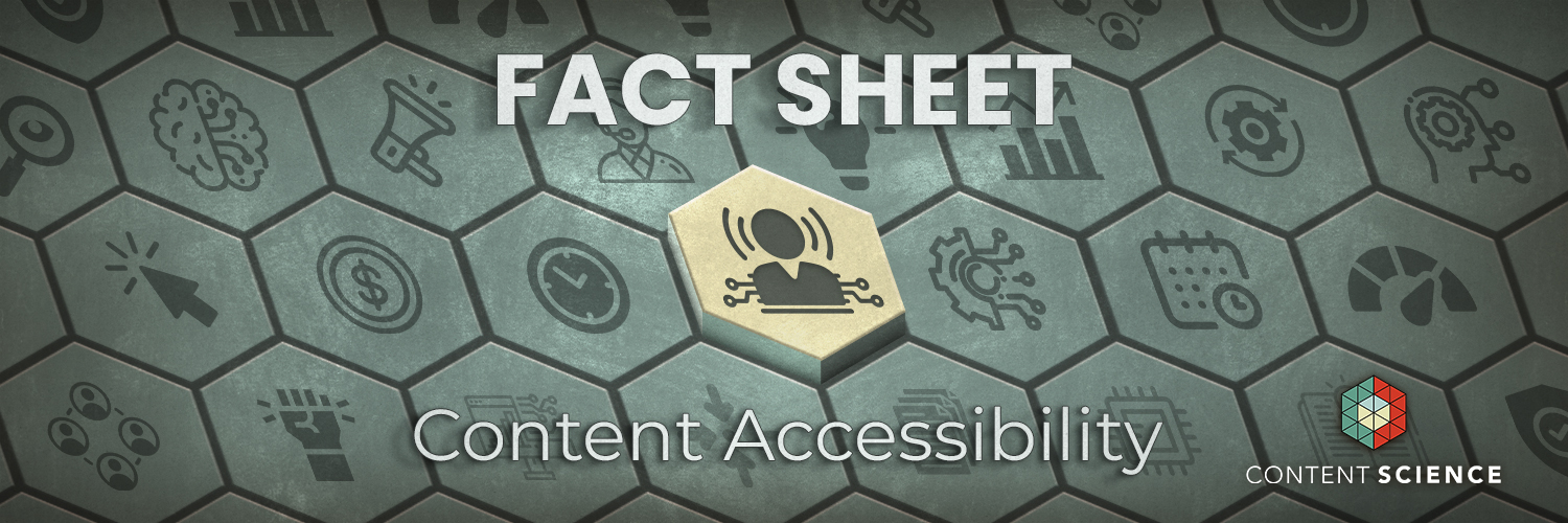 content accessibility fact sheet