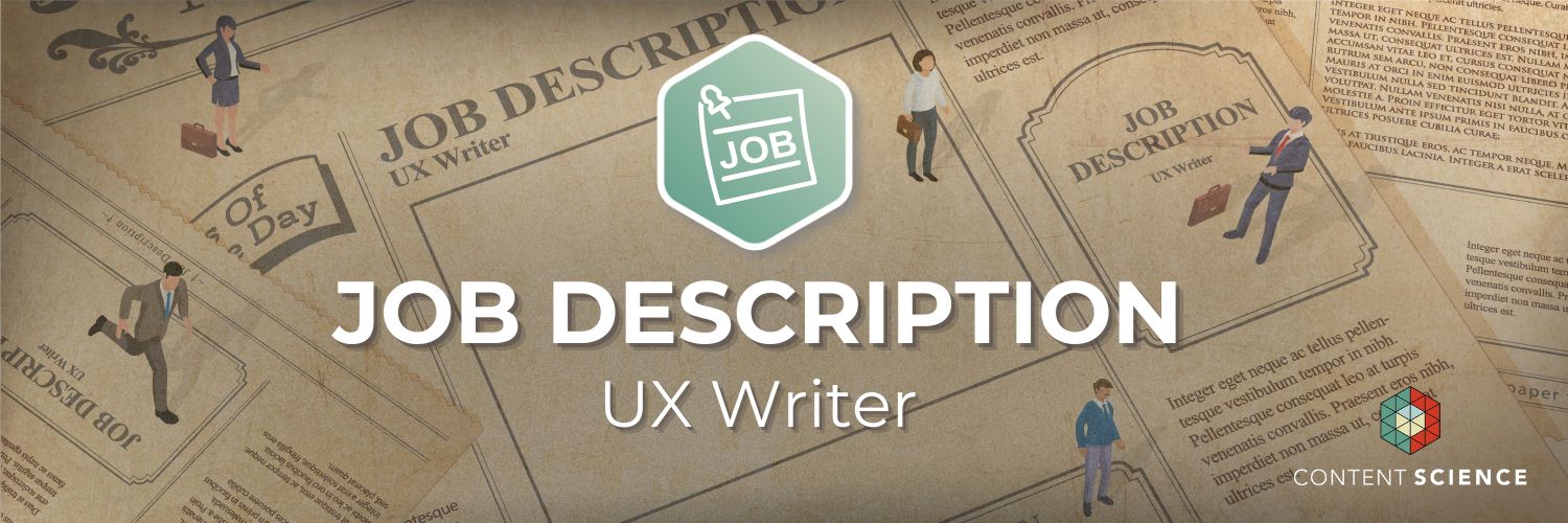 UX writer job description sample